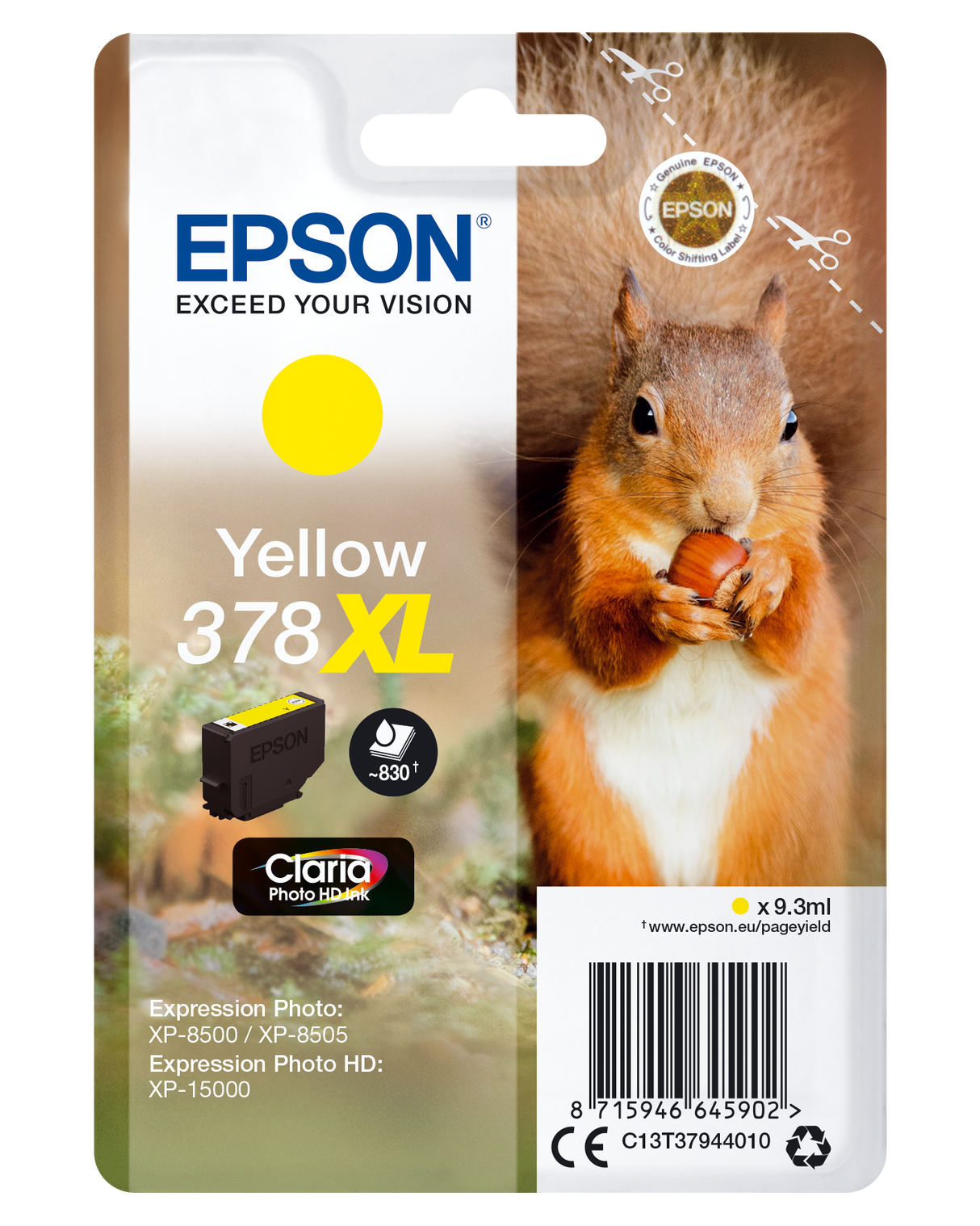 Epson C13T37944010 yellow blekkpatron