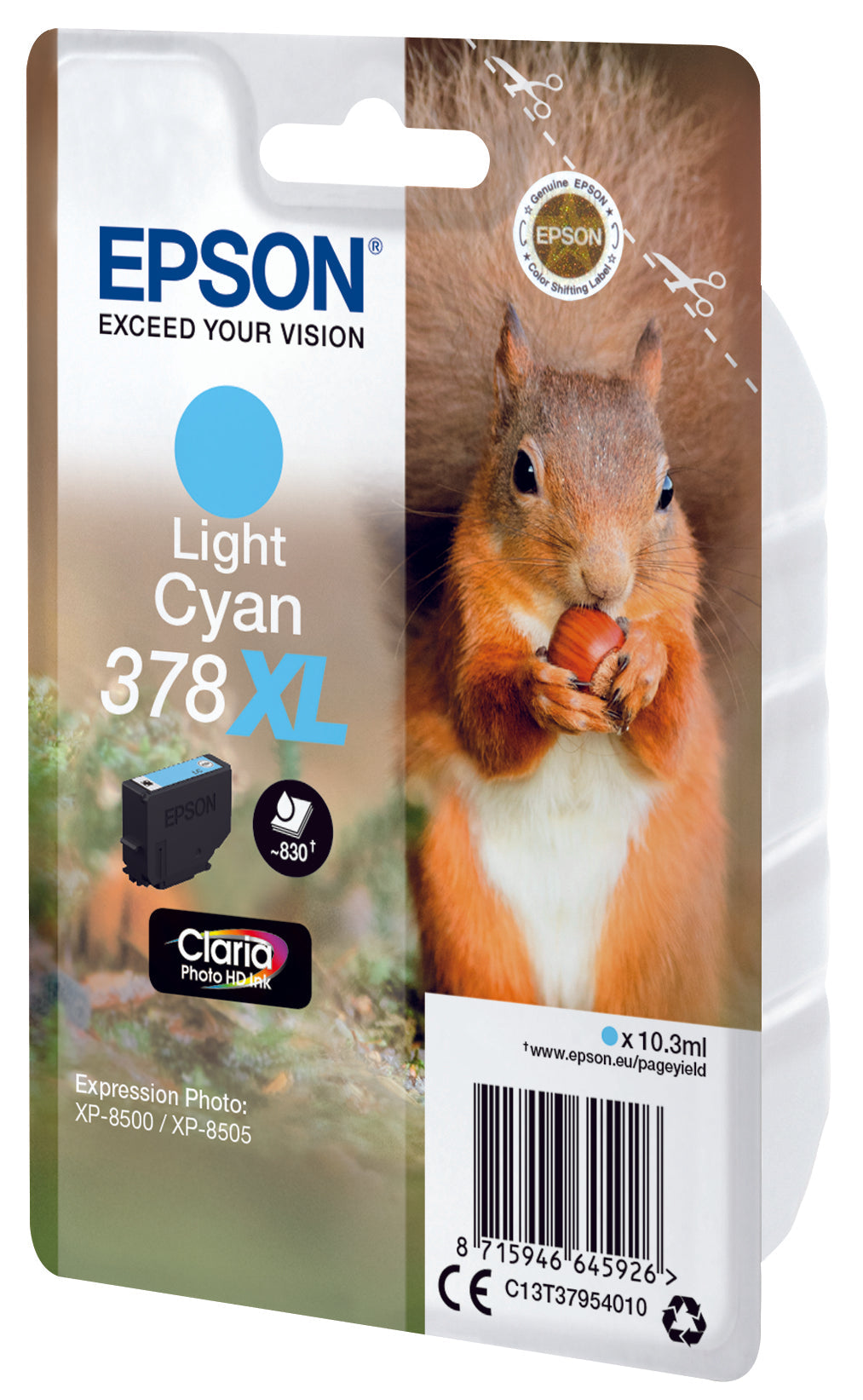 Epson C13T37954010 cyan blekkpatron