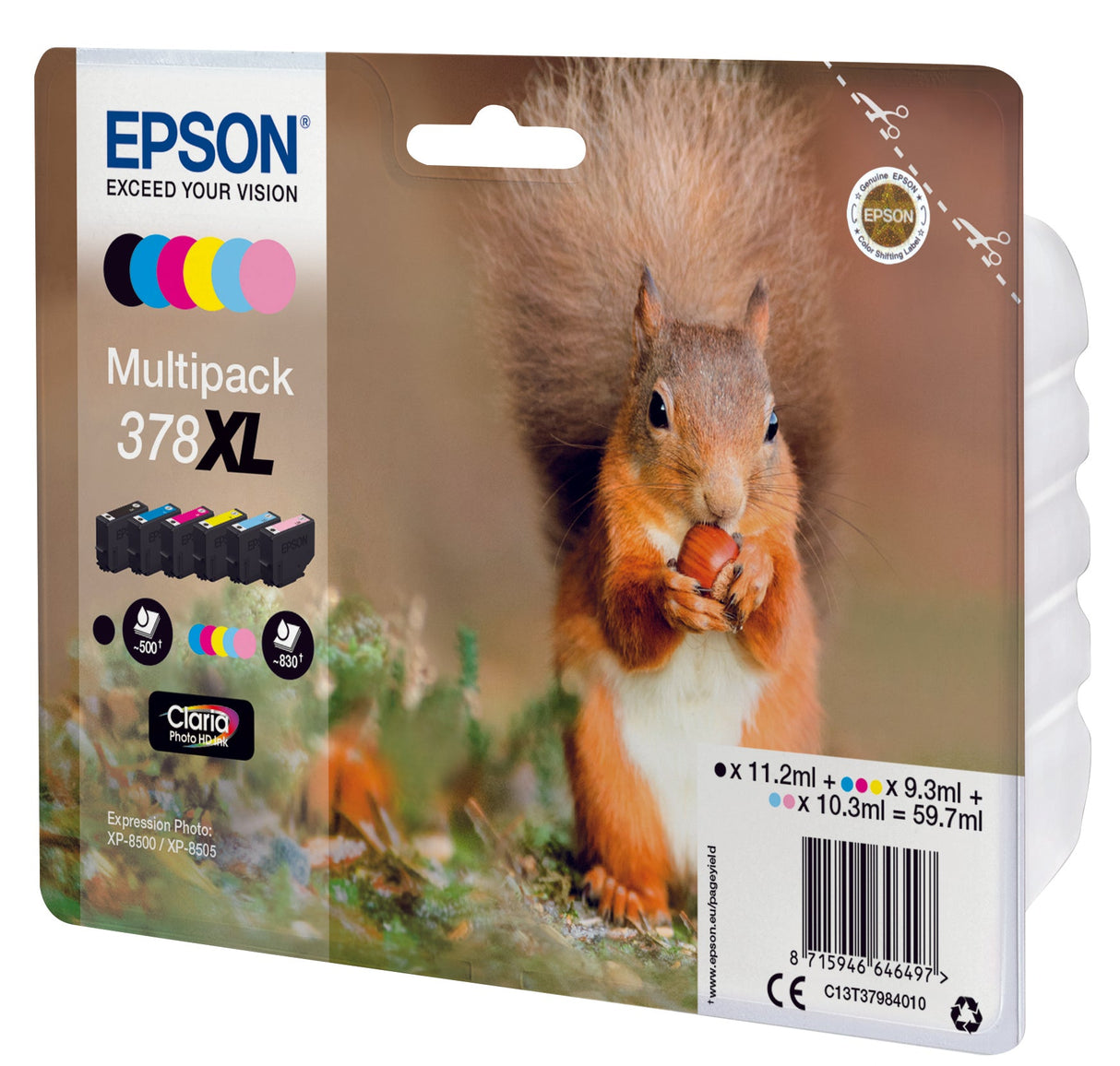 Epson C13T37984010 cyan blekkpatron