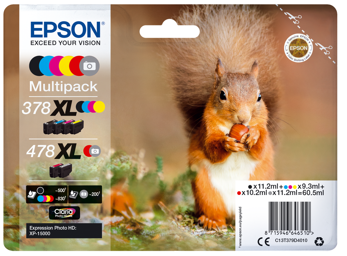 Epson C13T379D4010 cyan blekkpatron