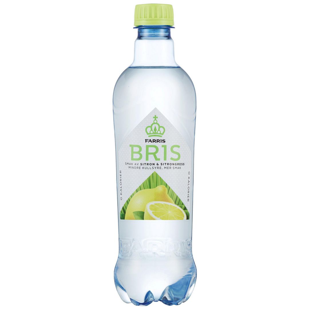 Mineralvann Farris Bris Sitron 0,5L (24 Stk)