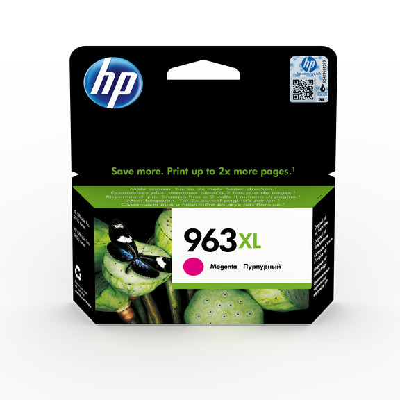 HP No963XL High Yield Magenta Ink Cartridge 3JA28AE#BGX