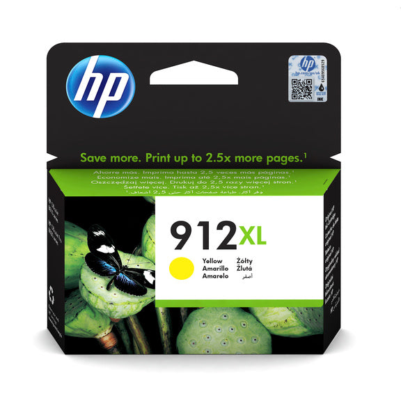 HP No912XL High Yield Yellow Ink Cartridge 3YL83AE#NE1