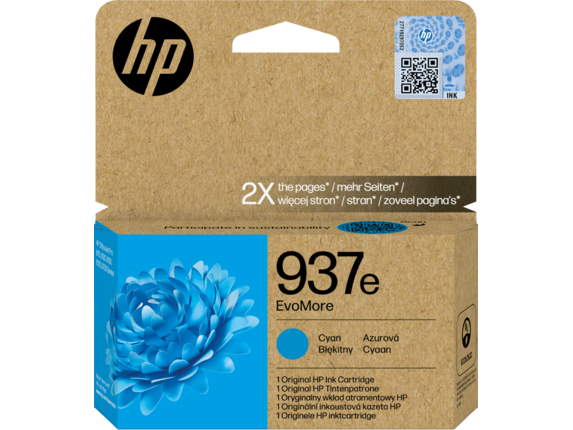 HP 937e EvoMore Cyan blekkpatron 4S6W6NE#CE1