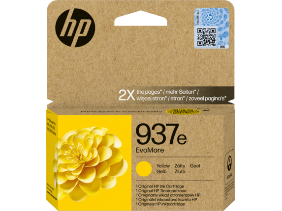 HP 937e EvoMore  Yellow blekkpatron 4S6W8NE#CE1
