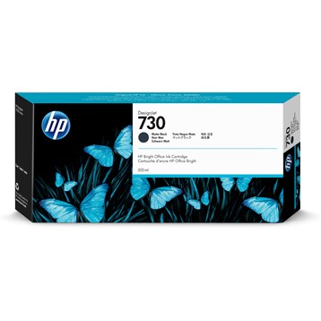 HP no730 300 ml. Matte Black DesignJet Ink Cartridge
