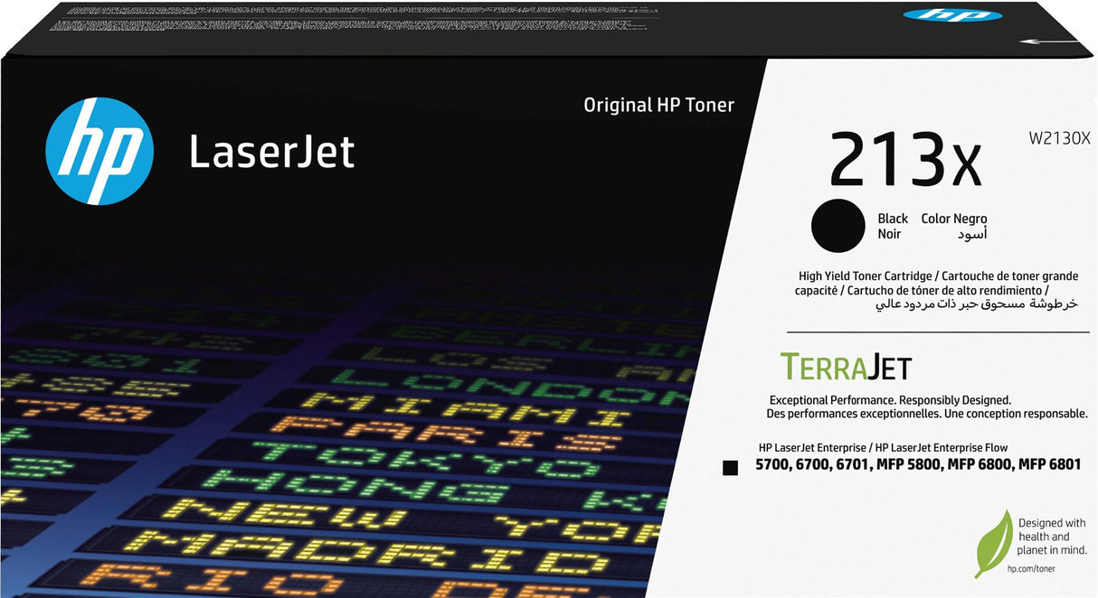 HP W2130X sort tonerkassett