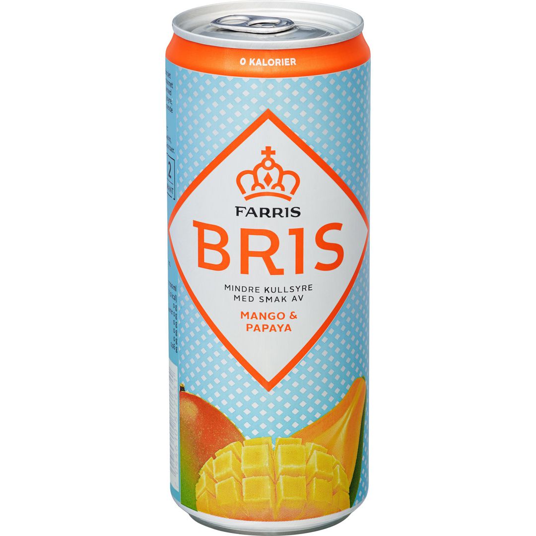 Mineralvann Bris Mango Papaya 0,33L (20 Stk)