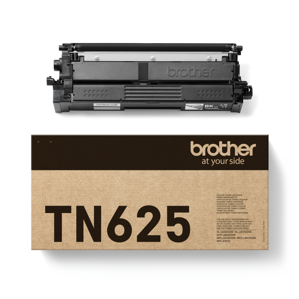 Brother TN625BK Black Toner Cartridge 3K