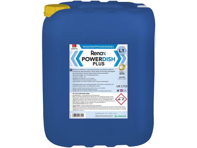 Maskinoppvask RENAX PowerDish L1 24,5kg