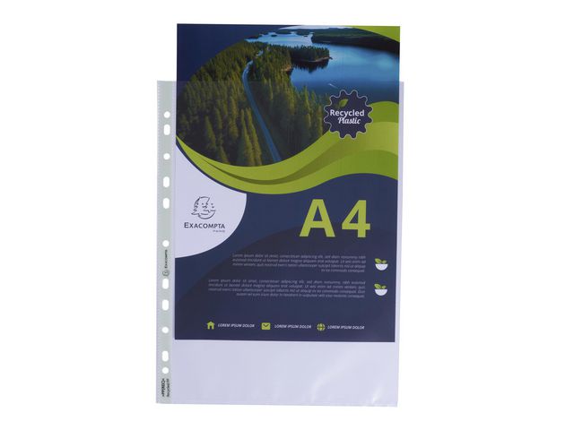 Plastlomme EXACOMPTA A4 Recy 60my (100)