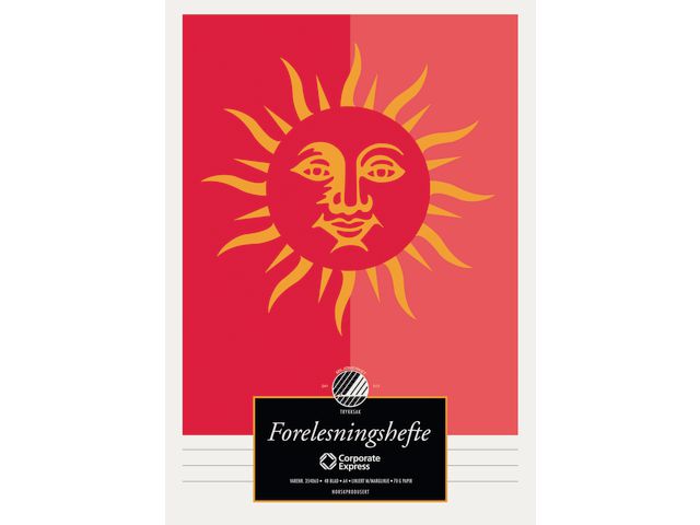 Forelesningshefte A4 70g 48bl linj. marg