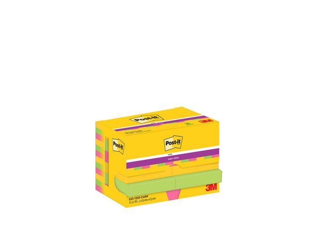 Notatblokk POST-IT SSN 48x48 Carival(12)