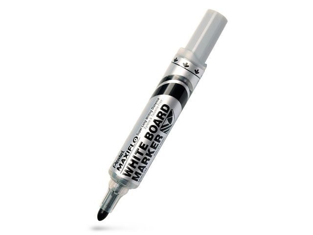 Whiteboardpenn PENTEL MaxifloM rund sort