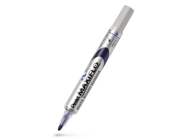 Whiteboardpenn PENTEL Maxiflo F rund blå