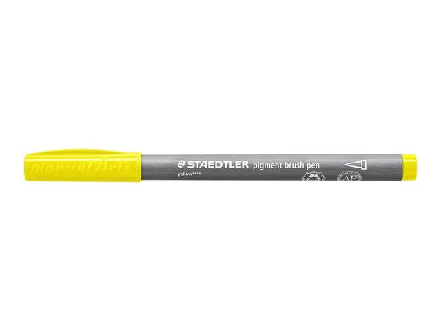 Fiberpenn STAEDTLER PL 371 brush gul