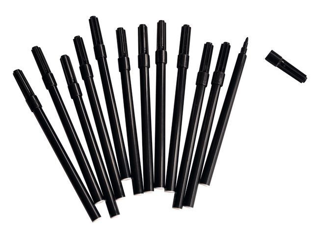 Tusj PLAYBOX sort fiber (12)