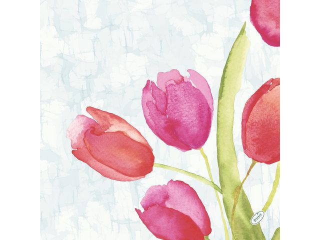 Serviett DUNISOFT 40cm Tulips (50)