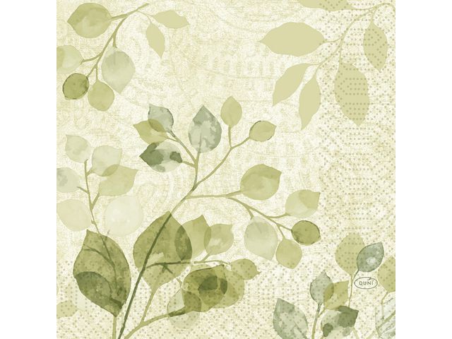 Serviett DUNI 3L 33cm Paisley leaf (50)