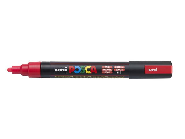 Paintmarker UNI Posca PC-5M flour rød