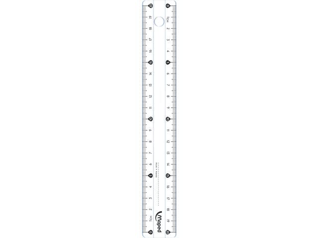 Linjal MAPED plast 20 cm