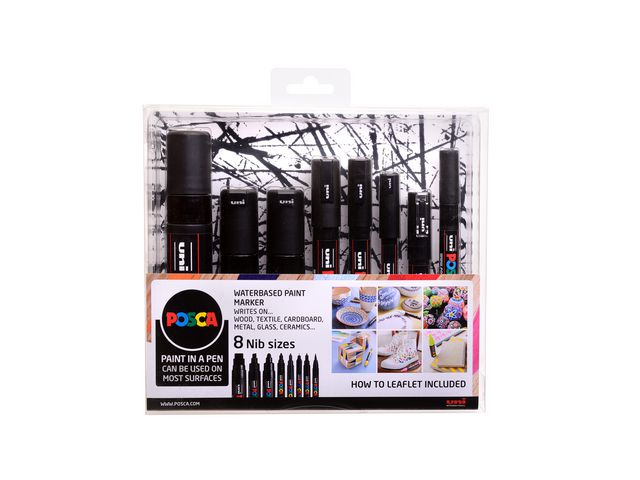 Paintmarker UNI Posca multi-pk sort (8)