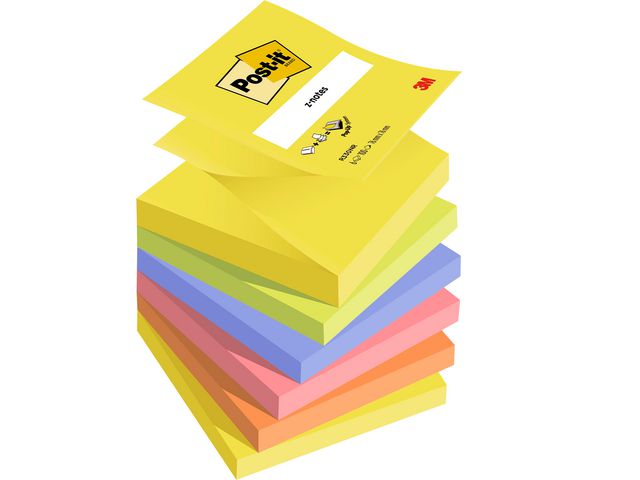 Notatblokk POST-IT ZN 76x76 neon (6)