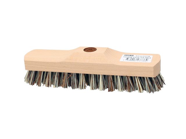 Gulvkost MAX hard sort bust 23cm trehvit