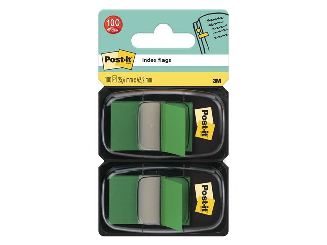 Index POST-IT 680 25x44mm grønn (2)