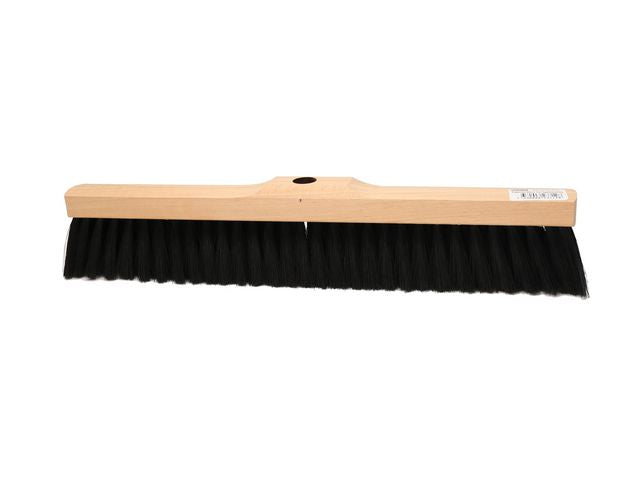 Gulvkost MAX myk sort bust 50cm trehvit