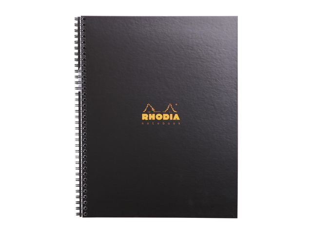 Spiralbok RHODIA Active A4+ rutet sort