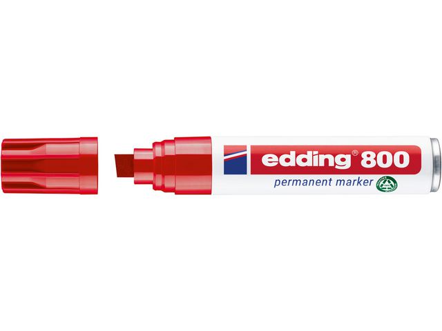 Merkepenn EDDING 800 skrå rød