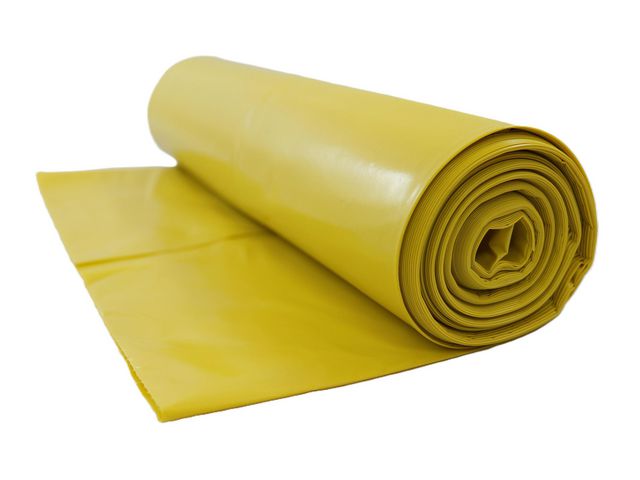 Avfallssekk LD-PE 60x90cm 70my gul (25)