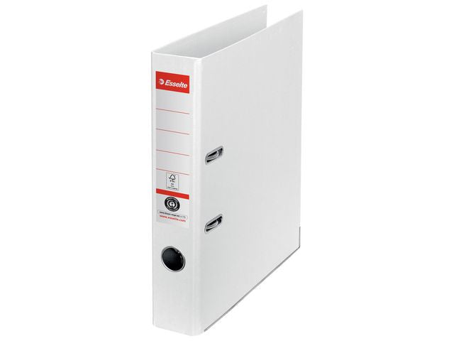 Smalordner ESSELTE A4 75mm kartong hvit