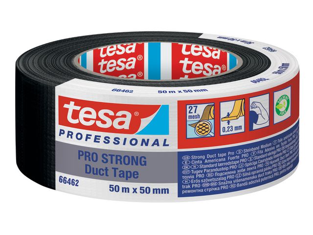 Lerretstape TESA 50mmx50m sort