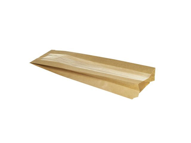 Baguettepose m/vindu 370x100mm (1000)