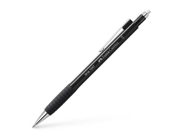 Trykkblyant FABER CASTELL 0,7mm sort