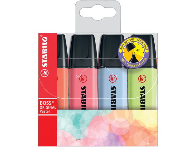 Tekstmarker STABILO Boss pastell (4)