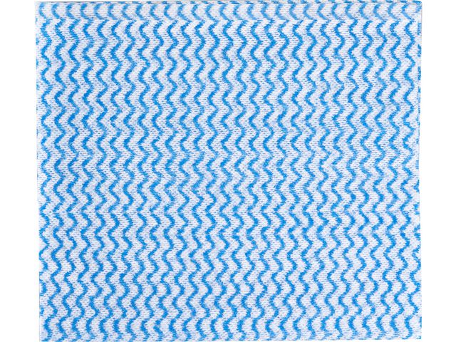 Engangsklut 50x35cm blå/hvit (50)