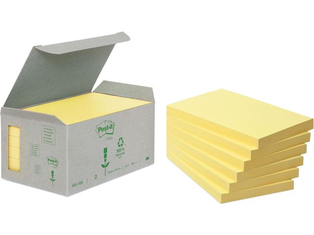 Notatblokk POST-IT 76x127 Resirk CY (6)