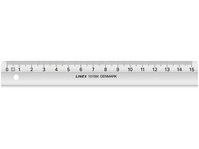 Linjal LINEX mm inndelt 15cm