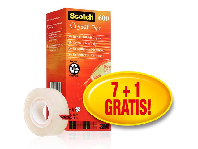 Tape SCOTCH Krystall 19mmx33m (8)