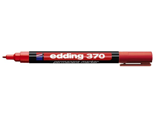Merkepenn EDDING 370 rund rød