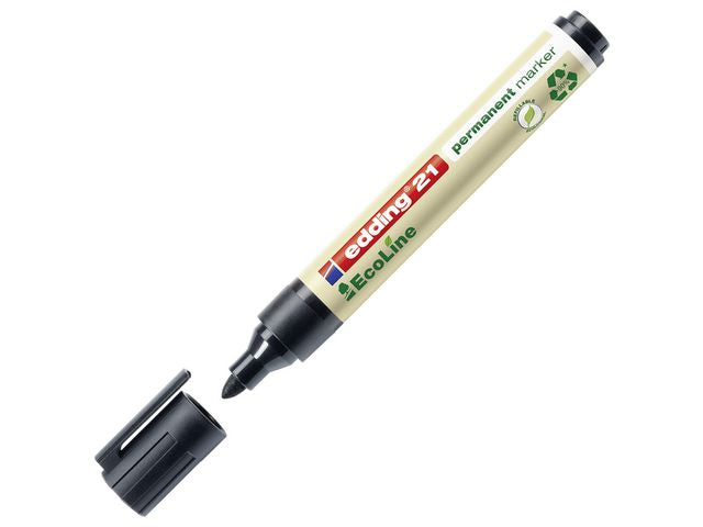 Merkepenn EDDING 21 EcoLine rund sort