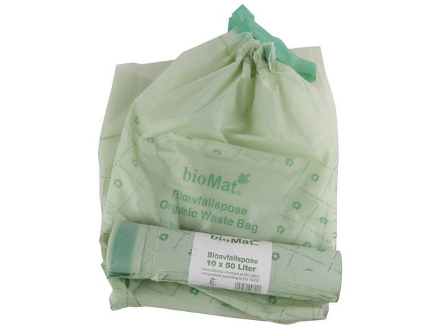 Biosekk BIOMAT matavfall 25my 50L (10)