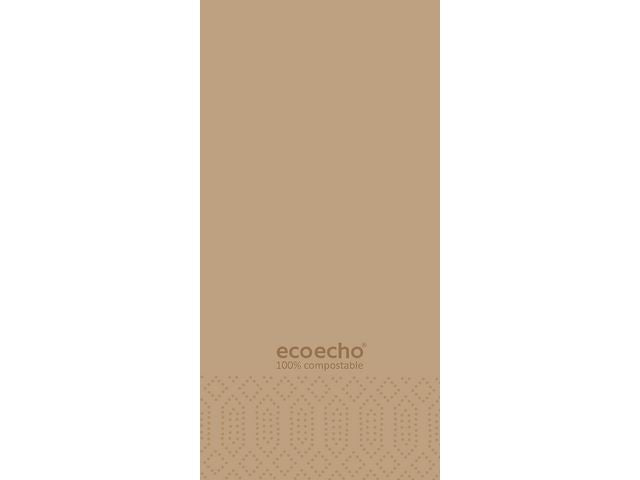 Serviett DUNI 3L 40cm 1/8 eco brun (250)