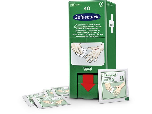Sårrens SALVEQUICK våtserviett ref. (40)
