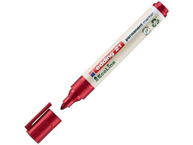 Merkepenn EDDING 21 EcoLine rund rød