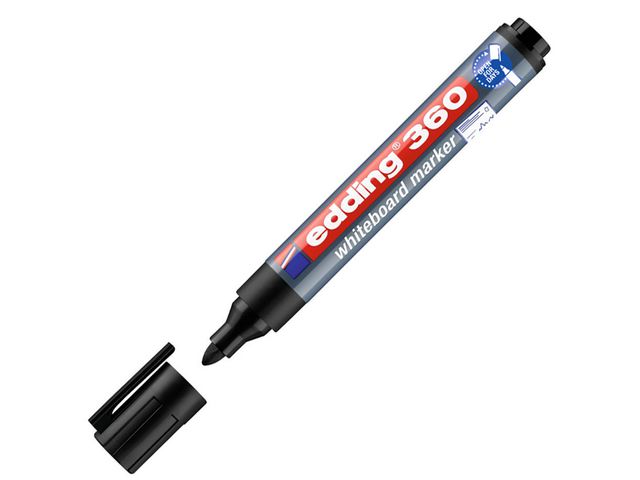 Whiteboardpenn EDDING 360 rund sort