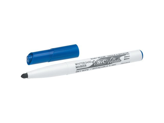 Whiteboardpenn BIC Velleda 1741 rund blå